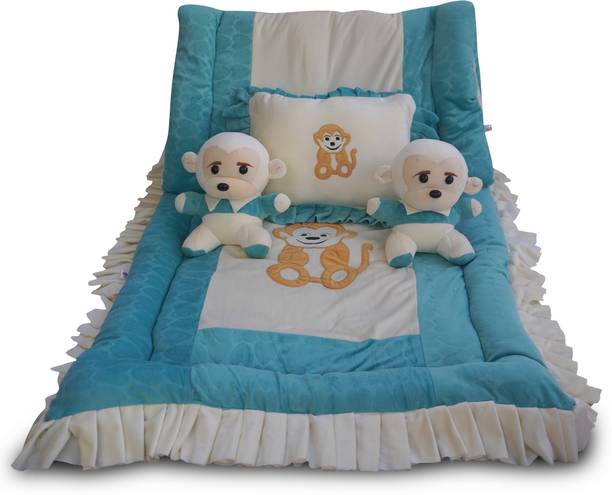 safe n cute Velvet Baby Bedding Set Bed Sized
