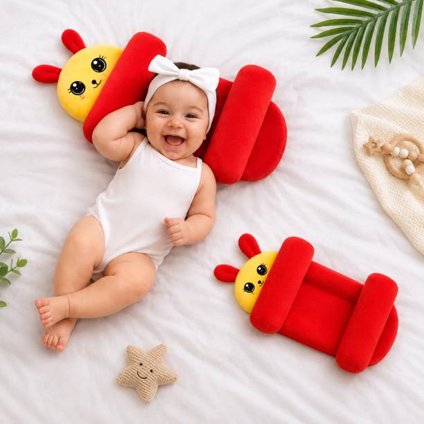 AARAVMART Baby Head Shaping Pillow for Newborn Baby | Soft Cotton Infant Sleeping Pillow PILLOW NORMAL