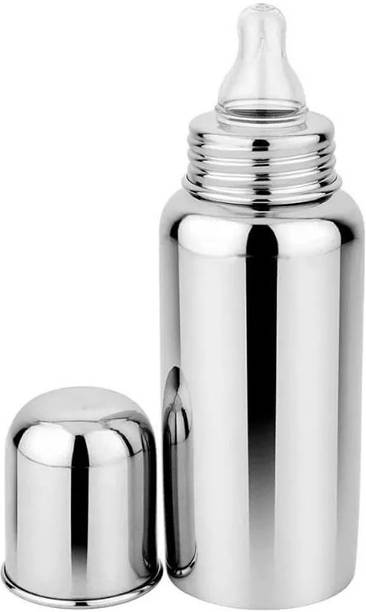 THE LITTLE BUNNY HOP IN STYLE The Little Bunny Stainless Steel Baby Bottle with Anti-Colic Silicone Nipple - 250 ml