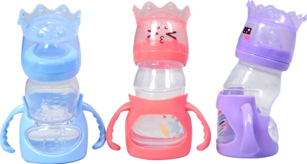Kovea King Crown Sap with handle Anti-Colic Neck Essential Baby Feeding Bottle - 180 ml