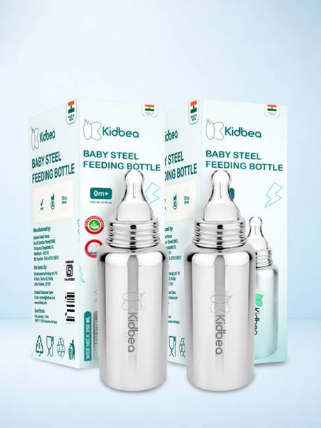 KIdbea Plastic Free Baby Feeding Bottle Safe - 250 ml