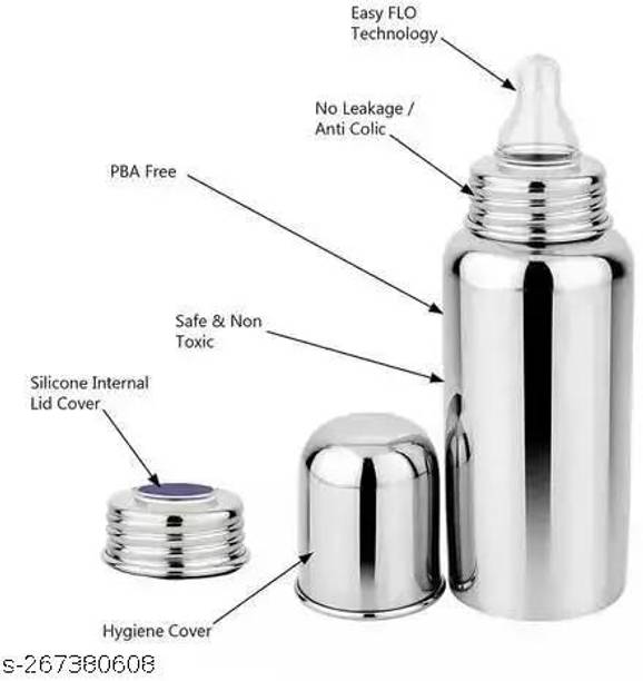 VMTS Baby Milk Feeding Steel Bottle 240 ml - 250 ml