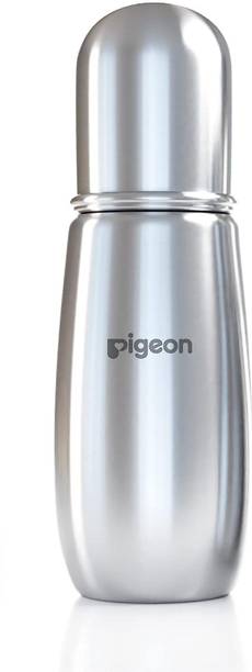 Pigeon Steel Baby Feeding Bottle for Kids Rust Free Stainless Steel - 220 ml