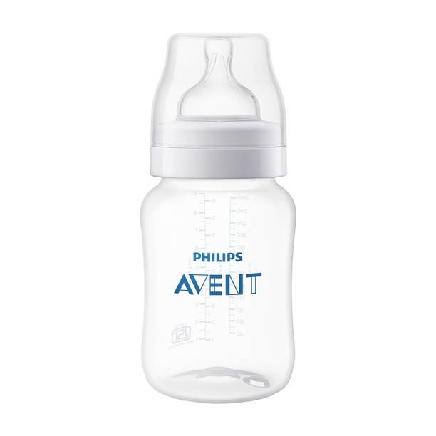 Philips Avent Anti-Colic Baby Bottle SCY103/10 | 1m+ age | BPA free | Pack of 1 - 260 ml