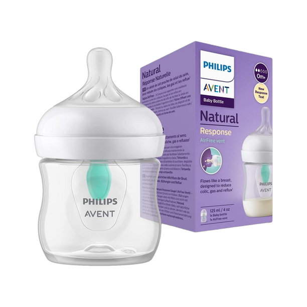 Philips Avent Natural Response Baby Bottle SCY670/01 | 0m+ age | BPA free | Pack of 1 - 125 ml