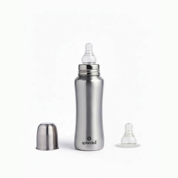 SPEEDEX Stainless Steel Baby Feeding Bottle Anti - colic, BPA-Free , safe - 240 ml