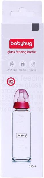 babyhug Glass Feeding Bottle - 250 ml