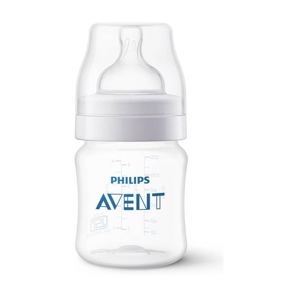 Philips Avent Anti-Colic Baby Bottle SCY100/10 | 0m+ age | BPA free | Pack of 1 - 125 ml