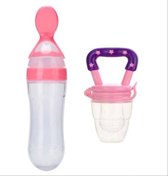 CHILD CHIC FEEDING BOTTLE & FOOD FEEDER ( PINK) - 90 ml