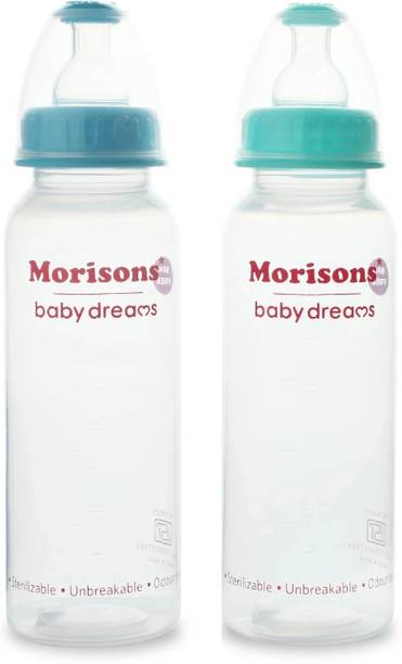 Morisons Baby Dreams SuperDuo Regular PP Feeding Bottle 250 ml (Pack of 2) - 250 ml