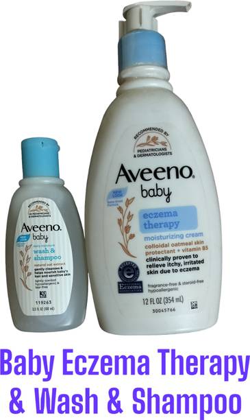 Aveeno Baby Eczema Therapy and Baby Wash and Shampoo Combo Pack