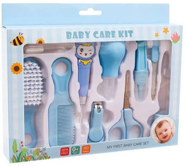 ROMYCRON 10 Pcs Baby Healthcare Nail Care Newborn Baby Care Kit Grooming Kit Gifting Set