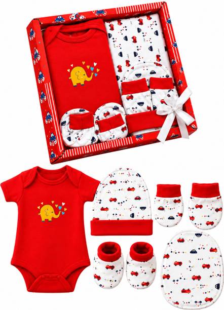 VParents Bitsy New born Baby Gift set (Pack of 5 )