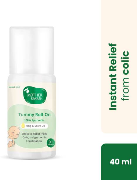 Mother Sparsh Tummy roll on for Colic Relief and Digestion with Hing and saunf, 100% ayurvedic 40ml