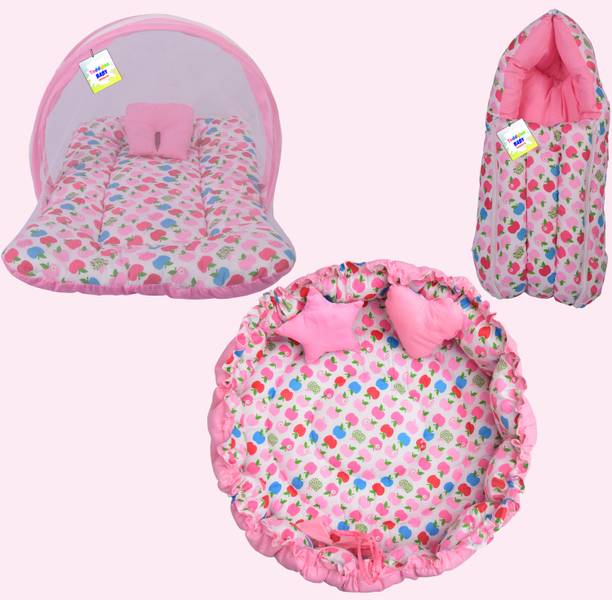 टोडीलॉन New Born Baby Daily Essentail Bedding Combo Pack(0-6 Months)