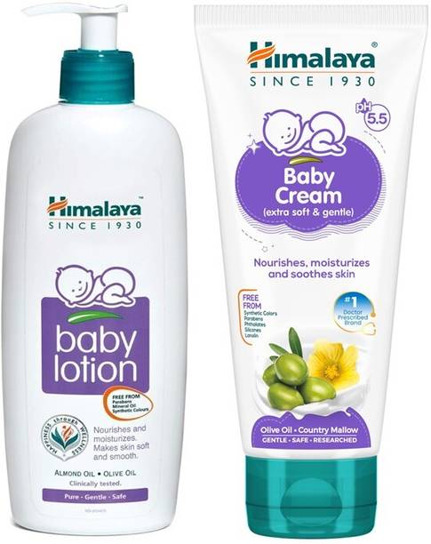 HIMALAYA Baby Lotion 400ml With Baby Cream 200ml
