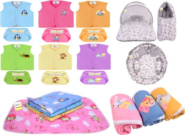 Kwitchy New Born Baby Care Essential Bedding Set Combo