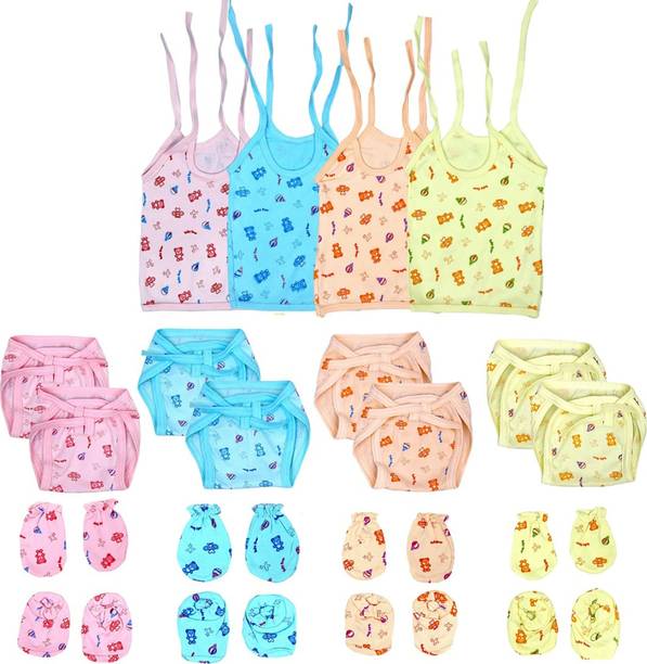 Romzen New Born Baby Care Cloth Set, Baby Boy Dress, Reusable & Easy to Wash