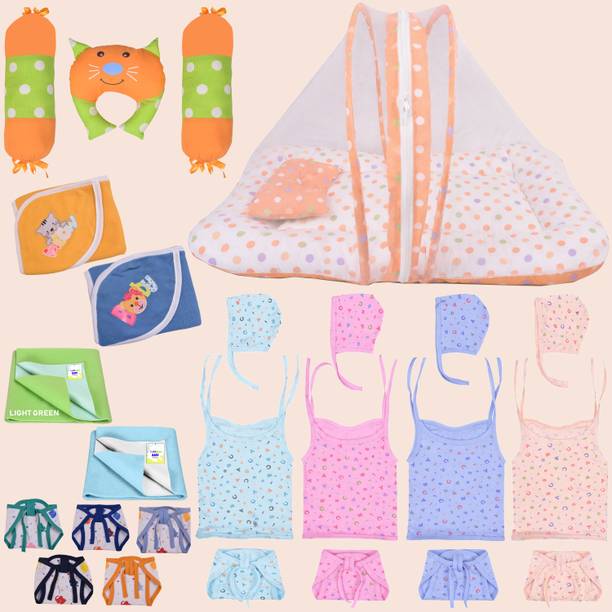 Toddylon New Born Baby Boys & Baby Girls 25 Items in 1 Combo Pack (0-6 Month)