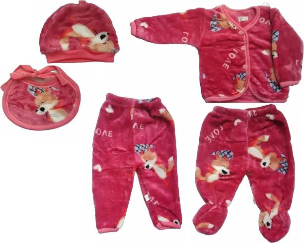 Profecto BABY WINTER ATTRACTIVE 5 PIECE SET FOR NEW BORN BABIES