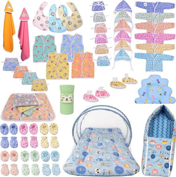 Toddylon New Born Baby 53 Items In 1 Combo Pack