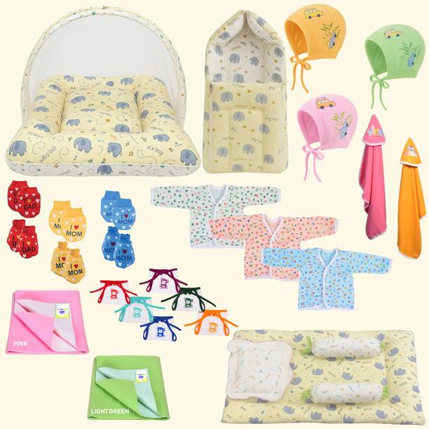 Toddylon New Born Baby Welcome Kit 31 Items In 1 Combo Pack (0-6 Month)