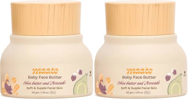 MAATE Baby Face Butter Combo (50 gm) Moisturizes & Protects Facial Skin - Pack of 2