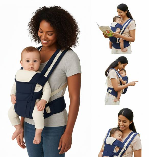 Lilnino Ergonomic 4-in-1 Baby Carrier (0–24M) with Padded Shoulder Straps & Back Support Baby Carrier