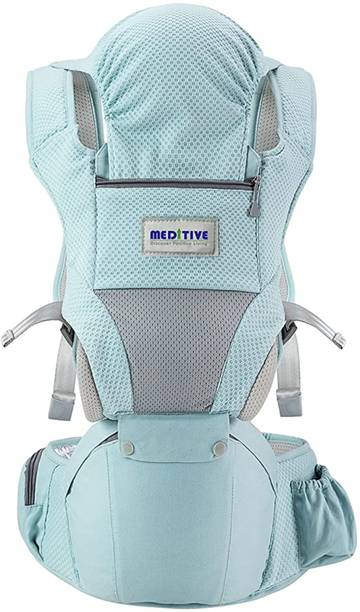 MEDITIVE Baby Carrier with Detachable Hip Seat, Ergonomically Designed (0-36 Months) Baby Carrier