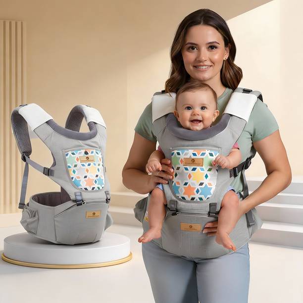 StarAndDaisy 4 in 1 Baby Carrier with Hip Seat, Adjustable Carrier for Newborn to Toddler Baby Carrier