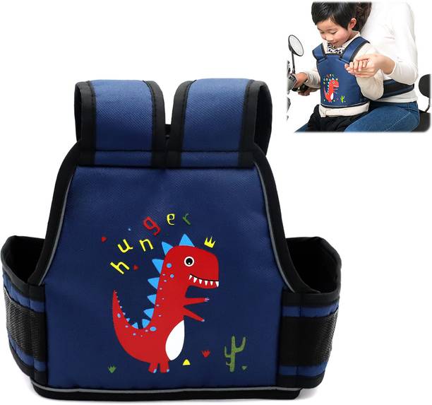 PALAY Kids Safety Belt for Two Wheeler with Reflective Strips, Portable Seat Belt Baby Carrier