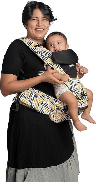 LITTLEBUM Yellow Pyramid Detachable Hip Seat, Adjustable Front And Back Carrying Baby Carrier