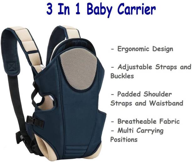 MOMSCAPE Adjustable Baby Carrier 3 in 1 Kangaroo Head Support Safety Belt Sling Backpack Baby Carrier