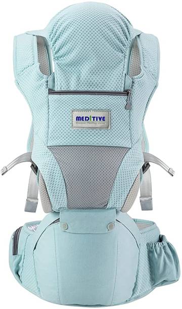 MEDITIVE Baby Carrier with Detachable Hip Seat, Ergonomically Designed (0-36 Months) Baby Carrier