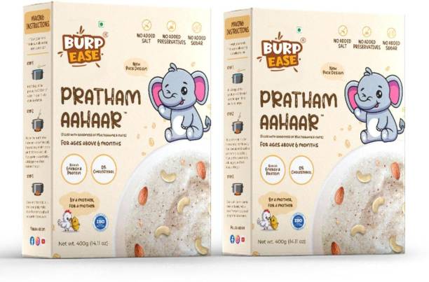 BURPEASE Pratham Aahaar Baby Food Fullfilled With No Added Sugar Multigrains and Nuts Cereal
