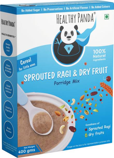 HEALTHY PANDA Organic Sprouted Ragi Dry fruit Porridge (400g) Sprouted Ragi Powder for babies Cereal
