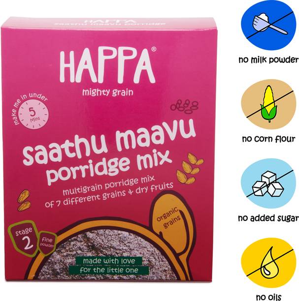 Happa Organic baby food Multigrain Saathu Maavu Porridge Mix -200 g Cereal