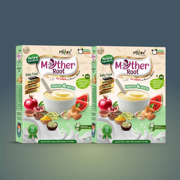 Millex MotherRoot | Fruits & Nuts | Baby Food | Sprouted Millet Cereal