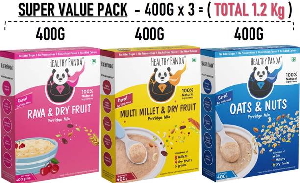 HEALTHY PANDA baby food (400gX3) Saver pack - baby -maavu-best baby cereal-kids Cereal