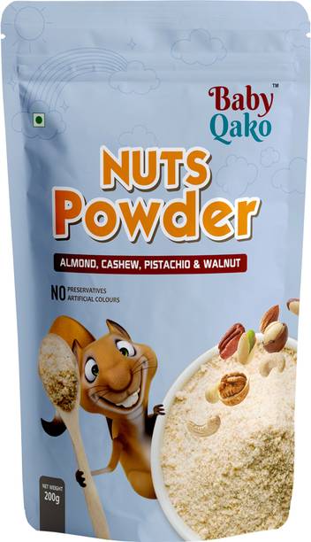 BABY QAKO Nuts Powder / Nutrition Booster | 100% Natural Dry fruits Powder Cereal
