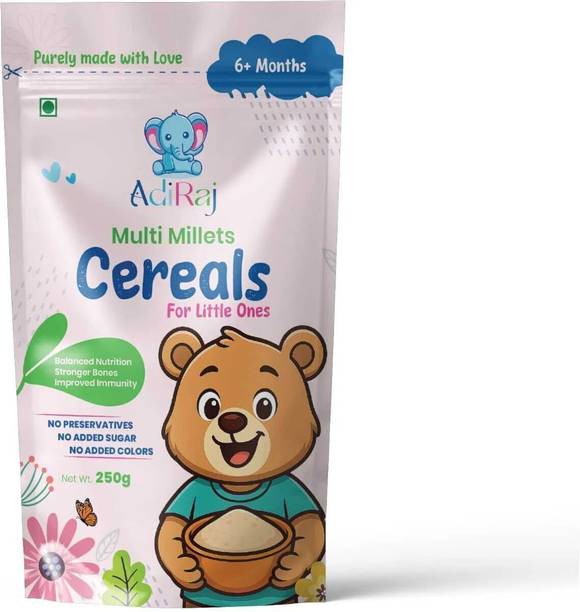 ADIRAJ Multi Millet Baby Cereal |Rich in Protein, Iron & Calcium |Nothing Else Added in Cereal