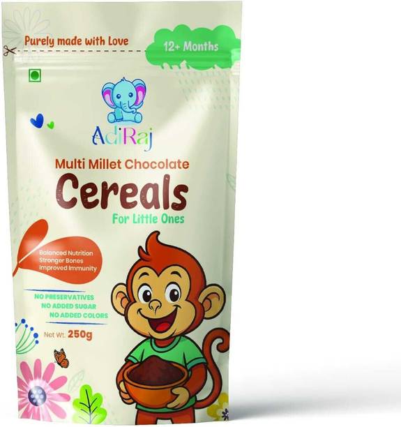 ADIRAJ Multi Millet Chocolate Cereal |Rich in Protein, Iron & Calcium | Baby Chocolate Cereal