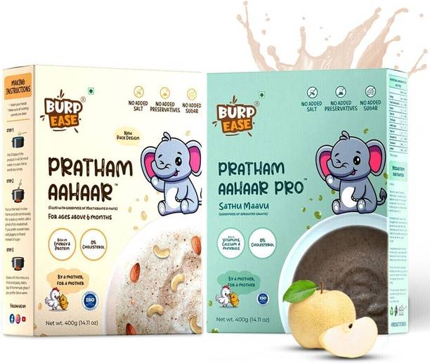 BURPEASE Pratham Aahaar Baby Food Fullfilled With Sprouted Grains & Nuts,No Added Sugar Cereal