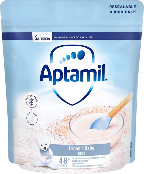 Aptamil Organic Baby Rice, British Made Cereal