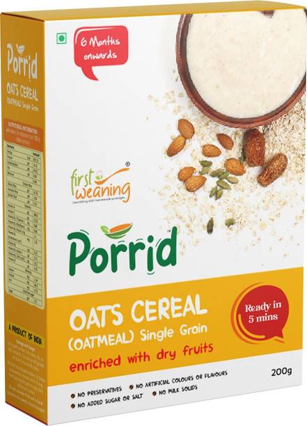 First Weaning Oats Cereal (Oatmeal), porridge mix, 200g, no preservatives Cereal