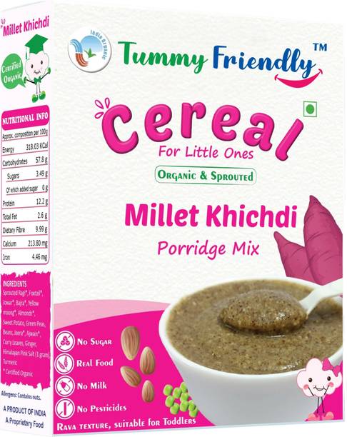 TummyFriendly Foods Organic Millet Khichdi Mix With Vegetables for Toddler Cereal