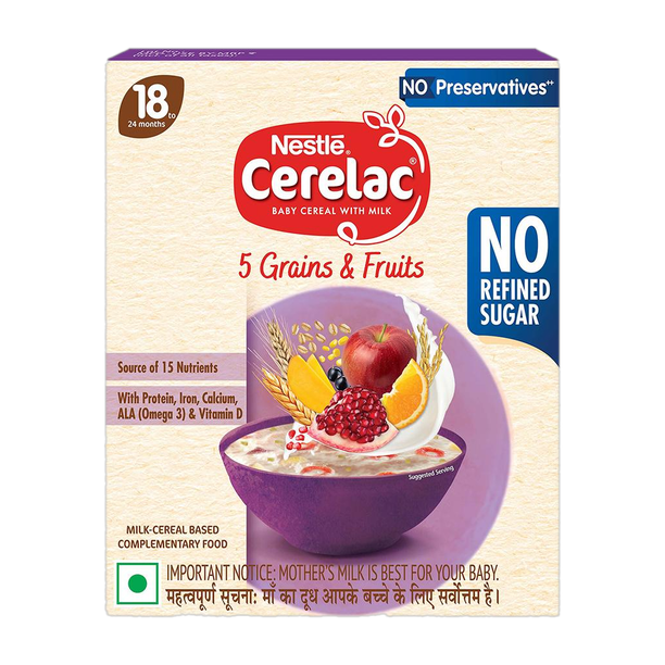 Cerelac Baby Cereal 5 Grains & Fruits for 18 -24 months Cereal