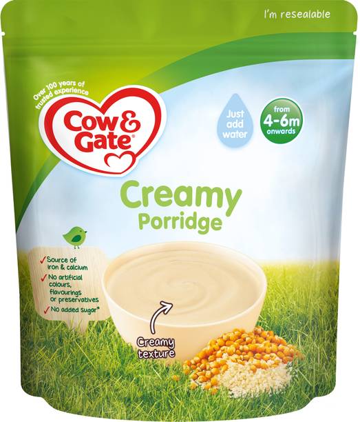 Cow & Gate Creamy Porridge, Nutritious Baby Cereal, UK-Made Cereal