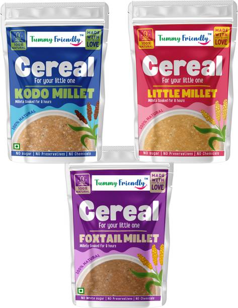 TummyFriendly Foods Tummy Friendly Foods Foxtail, Little & Kodo Millet Cereal 900g, (300g each pack) Cereal