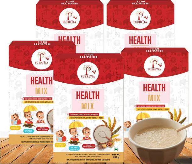 Pueritia Health Mix powder Pureblend of Sprouted Millets |Rich cereal for Babies and Kids Cereal